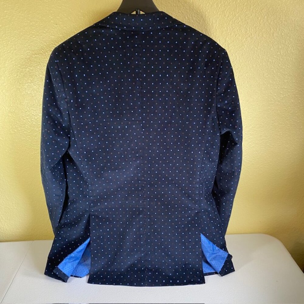 Tailorbyrd Collection Sport Jacket Men's size 40L Cotton Stylish navy blue - Picture 11 of 14